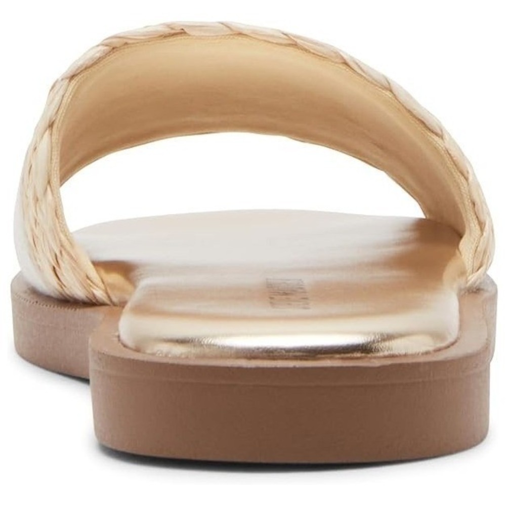 Steve Madden Girls Size 13 Capri Slide Sandals Sunshine Flip Flops Natural - Picture 5 of 7